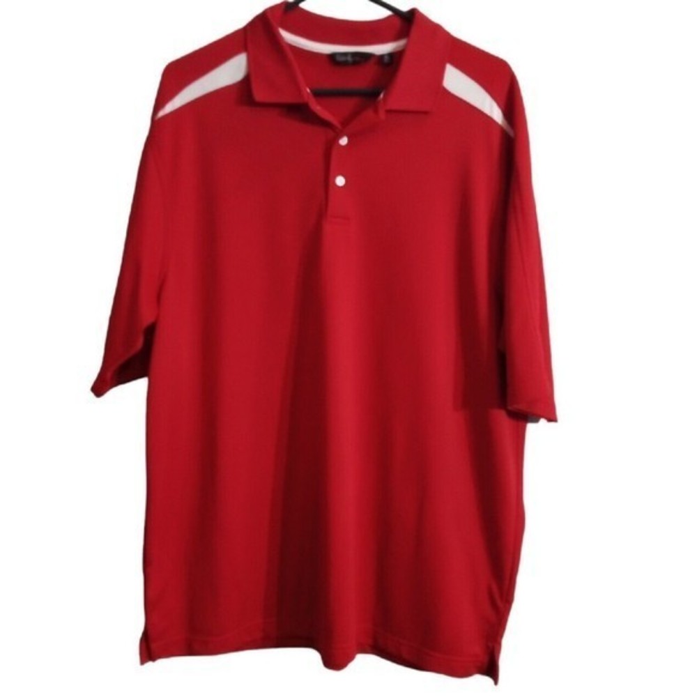 Men's Walter‎ Hagen Red Polo Size XL Soft Breathable